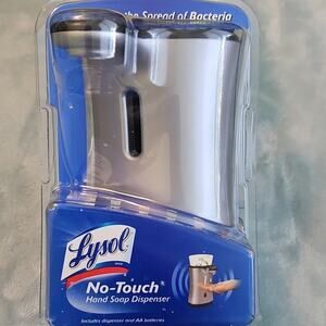 Lysol No-Touch Automatic Hand Soap Dispenser Silver New Sealed